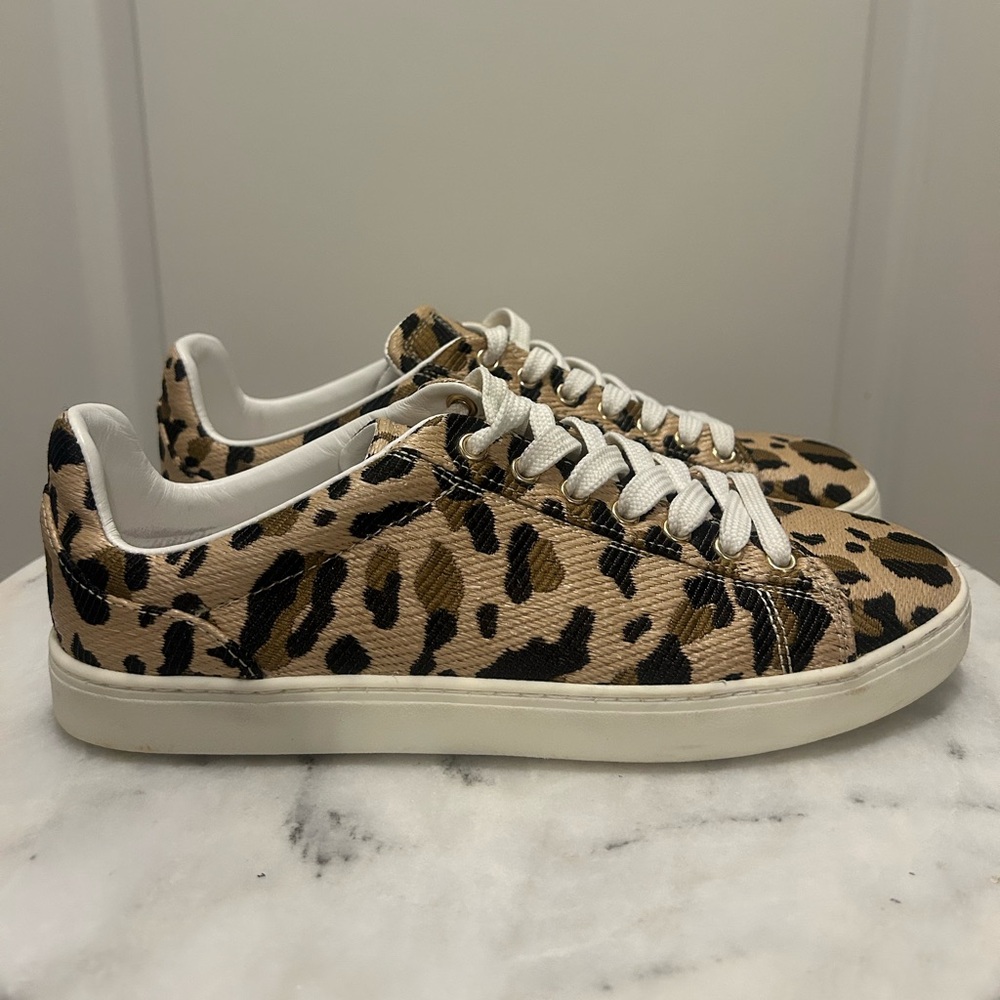 Stuart Weitzman - Livvy Sneaker - Leopard Raffia - 7.5